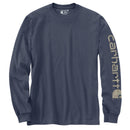 Loose Fit Heavyweight Long-Sleeve Logo Sleeve Graphic T-Shirt Superstorm K231