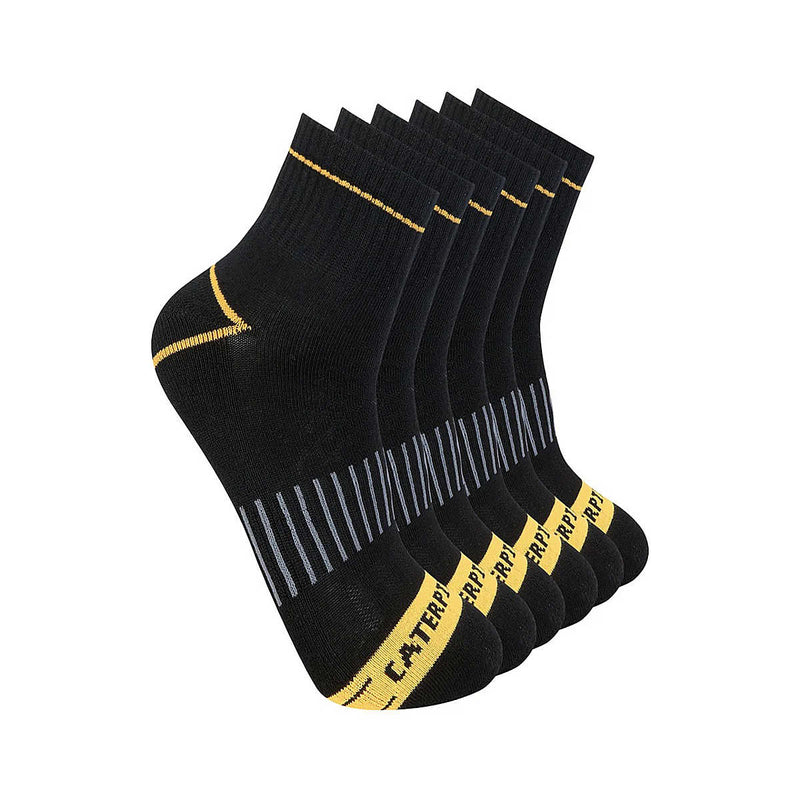 Sock Advanced Half Cushion Crew Socks 6-Pack Black 43CT302351TB-BLK
