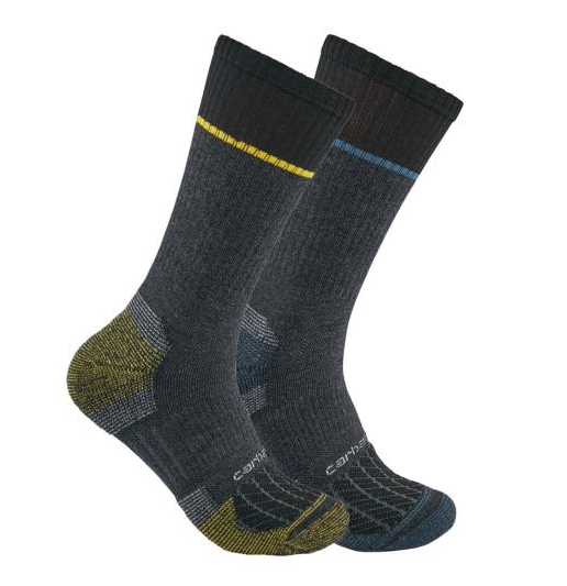 Sock Force® Midweight Steel Toe Crew Sock 2-Pack SC0012M