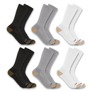 Sock Midweight Crew 6-Pack Assorted SC1136M
