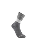Sock Midweight Synthetic-Wool Blend Colorblock Crew 2-Pack Grey SC9622M