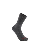 Sock Midweight Synthetic-Wool Blend Colorblock Crew 2-Pack Grey/Red SC9622M