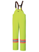 Pant Bib FR Hi-Vis PU Stretch Green 5895