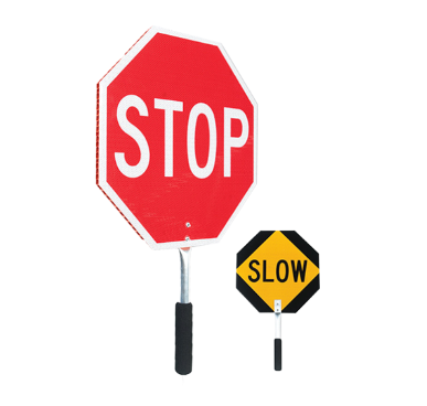 Traffic Control Paddle Stop/Slow Coroplast