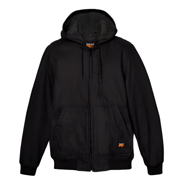 Jacket Hooded Lined Canvas Gritman Black TB0A1VB4