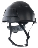 Safety Helmet Type 2 with Integrated Chin Strap, Non-Vented - Class E, Black XS2-500