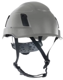 Safety Helmet Type 2 with Integrated Chin Strap, Non-Vented - Class E, Gray XS2-500