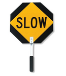 Traffic Control Paddle Stop/Slow Aluminum