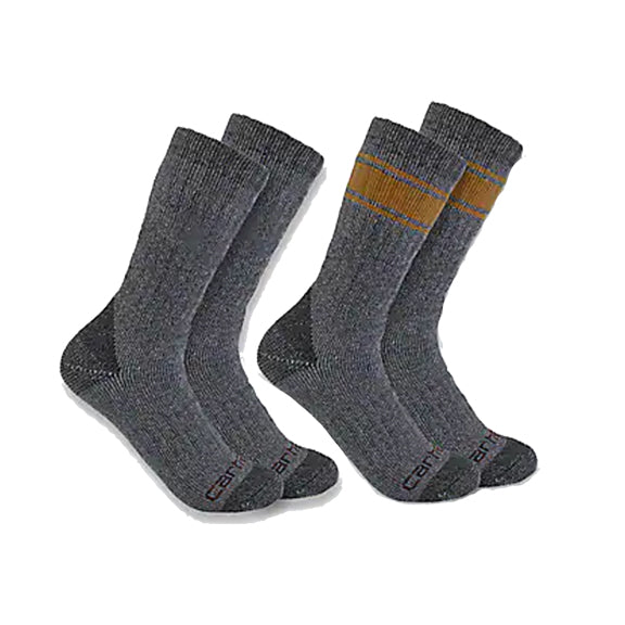 Sock Cold Weather Heavyweight Crew 4 Pack Grey SC1054