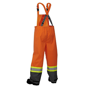 Overall 450D Hi-Vis with Bib Waterproof Windproof Orange 023-HVRBPORT
