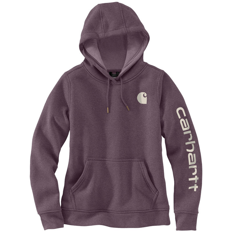 Women's Sweatshirt Clarksburg Sleeve Logo Hooded Blackberry 102791