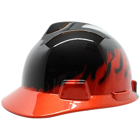 Hard Hat Specialty V-Gard Cap Black Fire 10092015