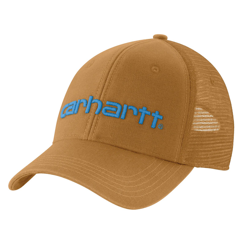 Hat Canvas Mesh-Back Logo Graphic Cap Brown 101195