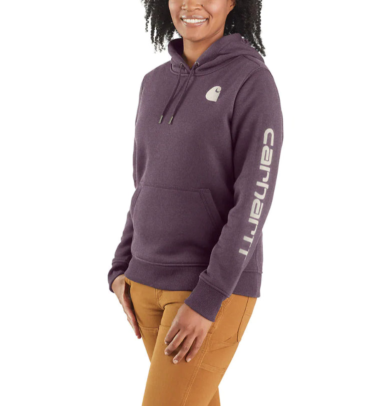 Women's Sweatshirt Clarksburg Sleeve Logo Hooded Blackberry 102791