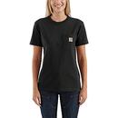 Women's Shirt WK87 Workwear Pocket Short Sleeve Black 103067