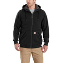 Sweatshirt Midweight Relaxed Fit Sherpa-Lined Full-Zip Black 103308