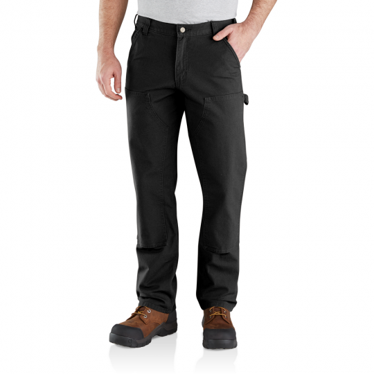 Pant Double Front Rugged Flex Black 103334