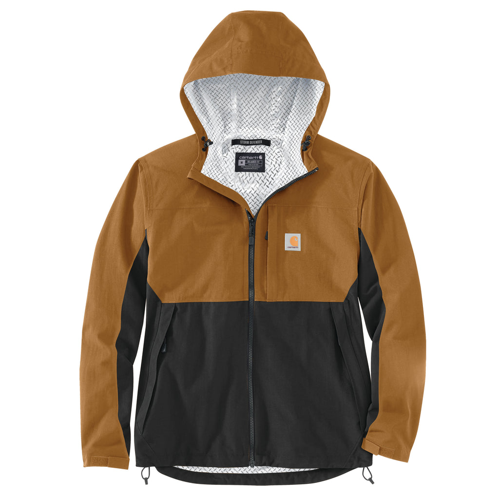 Jacket Storm Defender® Relaxed Fit Lightweight Packable Brown/Black 10