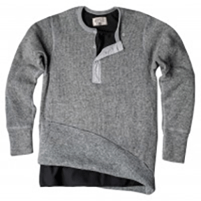 Shirt Men's Heritage Wool "Plus" Long Sleeve Grey 1315L