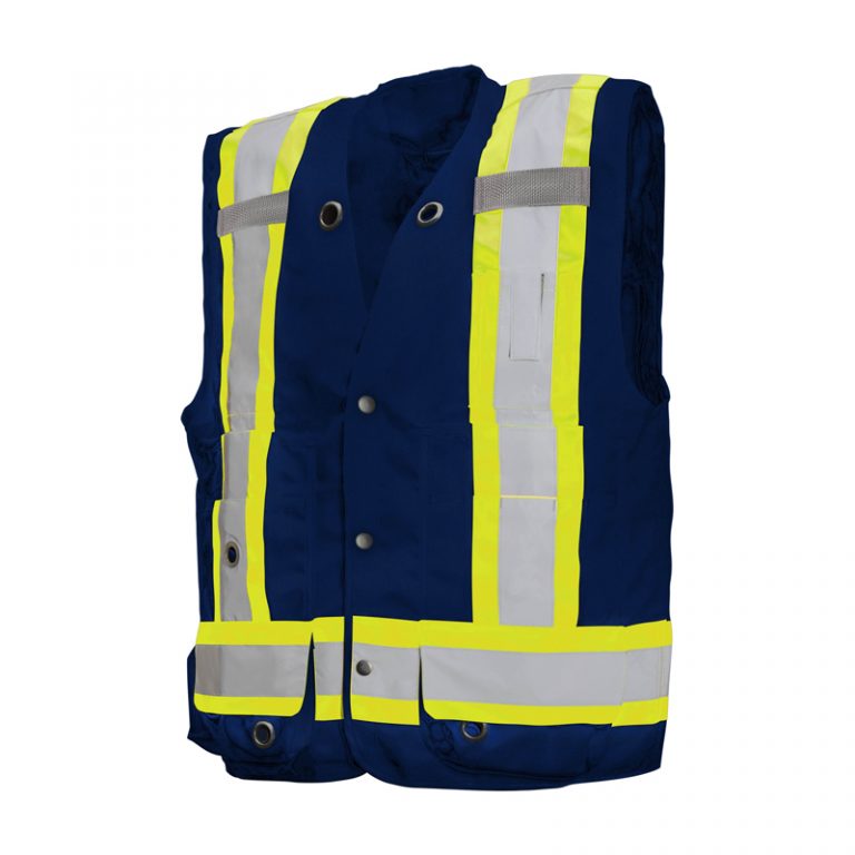 Surveyors Vest Hi-Vis Navy TV20NS