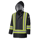 Jacket FR Hi-Vis PU Stretch Black 5894BK