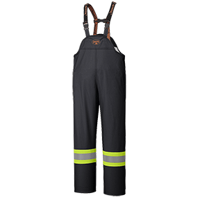 Pant Bib FR Hi-Vis PU Stretch Black 5895BK