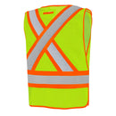 Safety Vest Lime Green Polyester Soft Mesh TV1Y