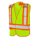 Safety Vest Lime Green Polyester Soft Mesh TV1Y