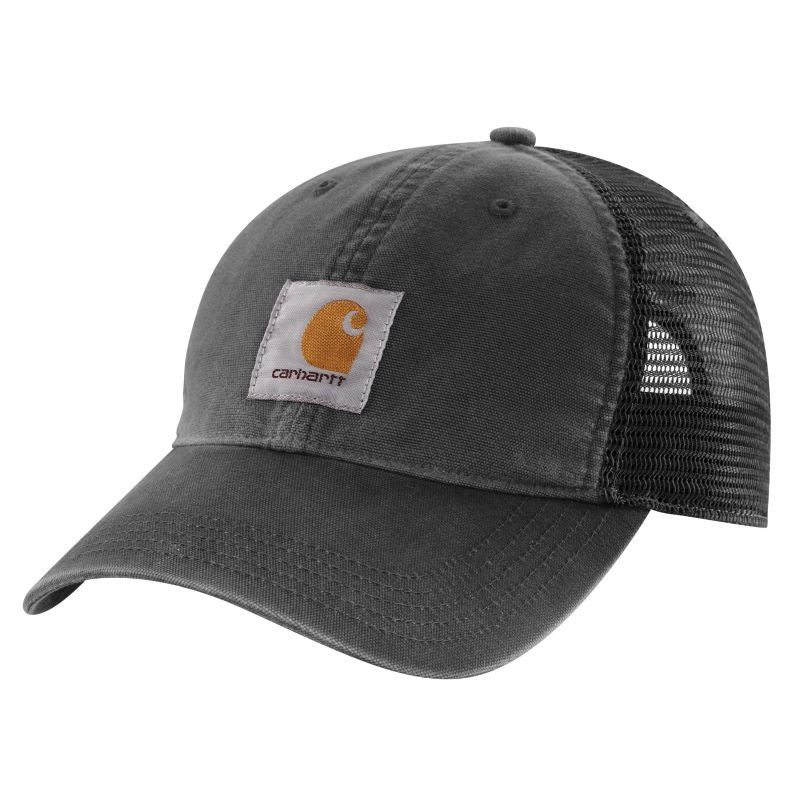 Hat Canvas Mesh-Back Cap Black 100286