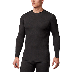 Shirt Men's Expedition Weight Long Sleeve Black 7569