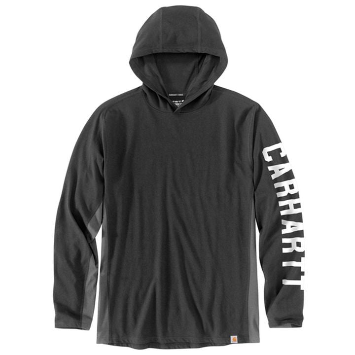 Shirt Force Graphic Logo Long Sleeve w/Hood Carbon heather 105481