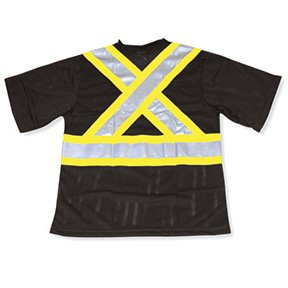 Shirt Short Sleeve Hi-Vis Mesh Black BK095