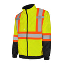 Jacket Hi Vis Quilted Freezer, 4" Refl. Tape Yellow TJ1YBS