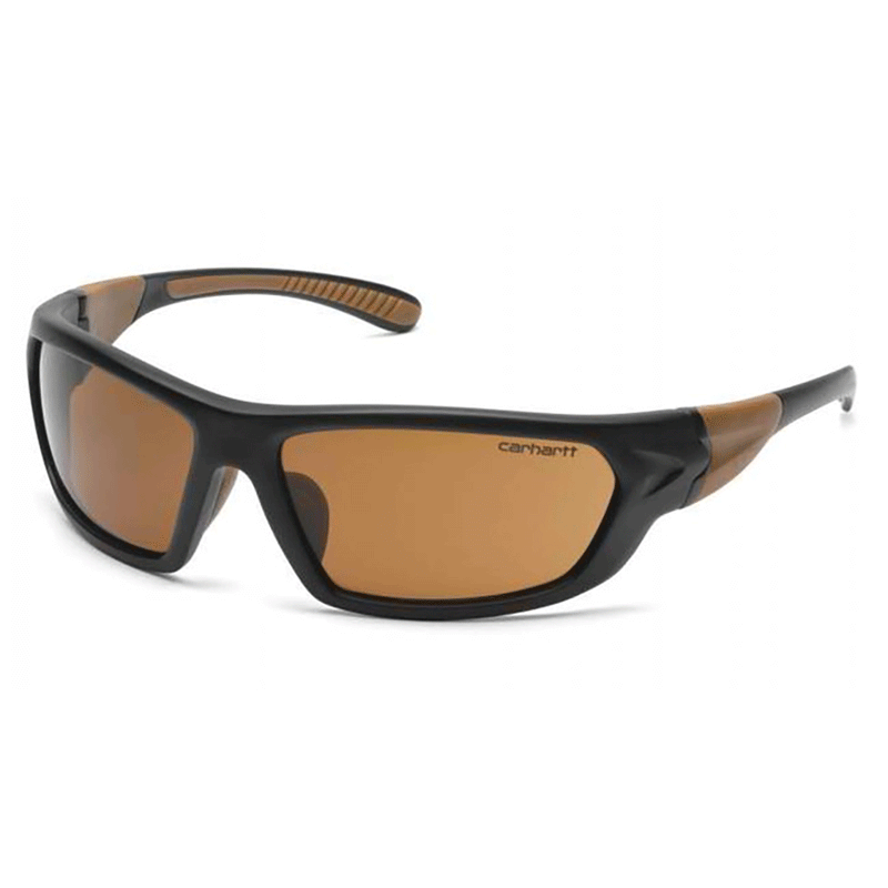 Carbondale Safety Glasses Black and Tan Frame/Sandstone Bronze Lens CHB218D