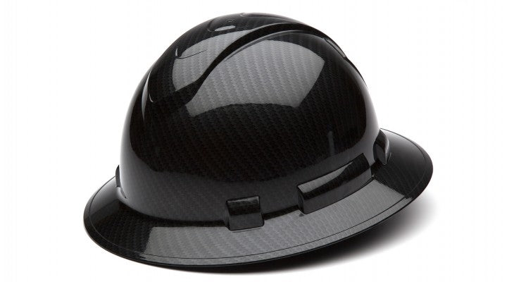 Hard Hat Ridgeline Hydro Dipped Full Brim Shiny Black HP54117S