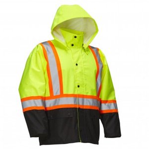 Jacket Hi-Vis 450D Waterproof Windproof Green 023-HVRJLYT