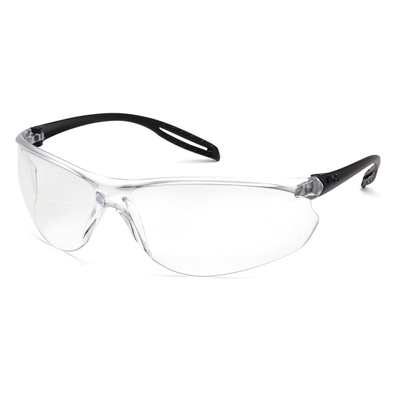 Neshoba Safety Glasses Black Temples/Clear Lens S9710S