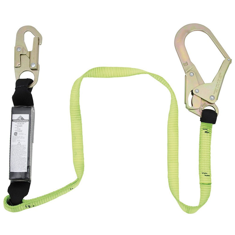 Lanyard Shock Absorbing SP 4' (1.2m) Single Leg with Snape & Form Hooks SA-3402-4