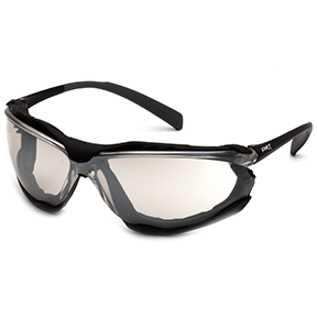 Proximity Safety Glasses Black Frame/Indoor Outdoor Mirror Anti-Fog Lens SB9380ST