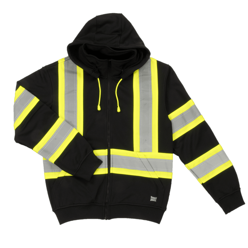 Black high top visibility hoodie