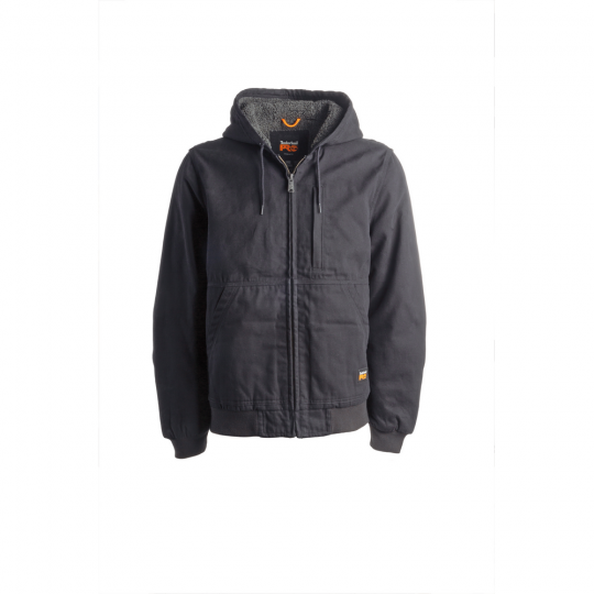 Jacket Hooded Lined Canvas Gritman Black TB0A1VB4