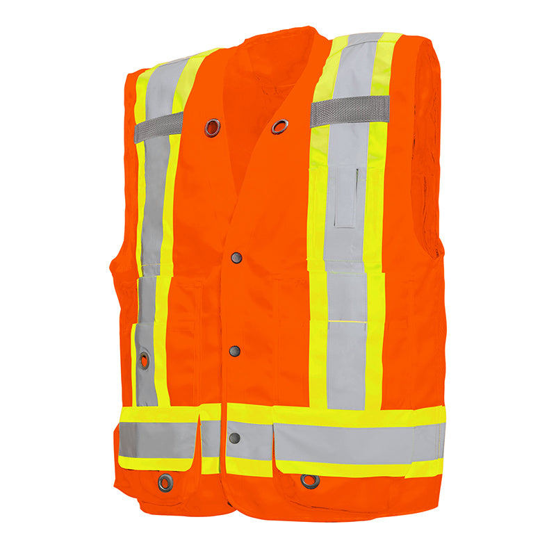Surveyors Vest Hi-Vis Orange TV20O