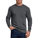 Shirt Long Sleeve Heavyweight Crew Neck Charcoal WL450