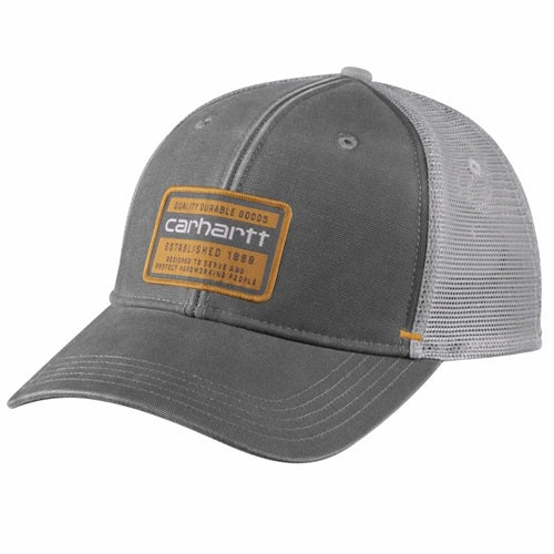 Hat Canvas Mesh-Back Quality Graphic Charcoal 104723