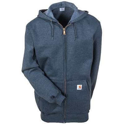 Sweatshirt Midweight Hooded Zip-Front Charcoal K122