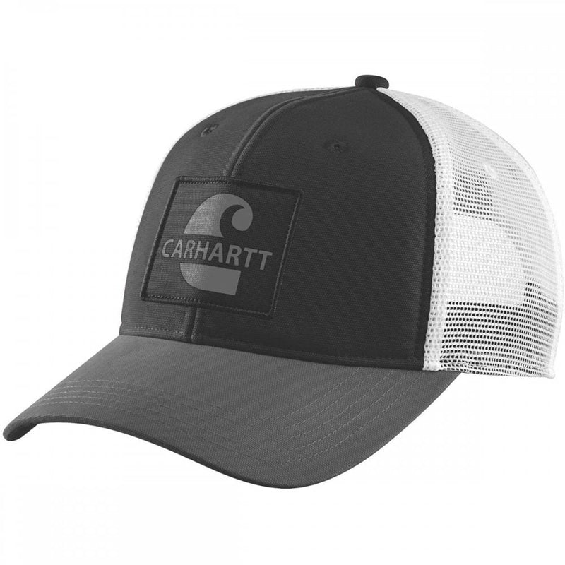 Hat Canvas Mesh-Back Logo Graphic Cap Black 105692