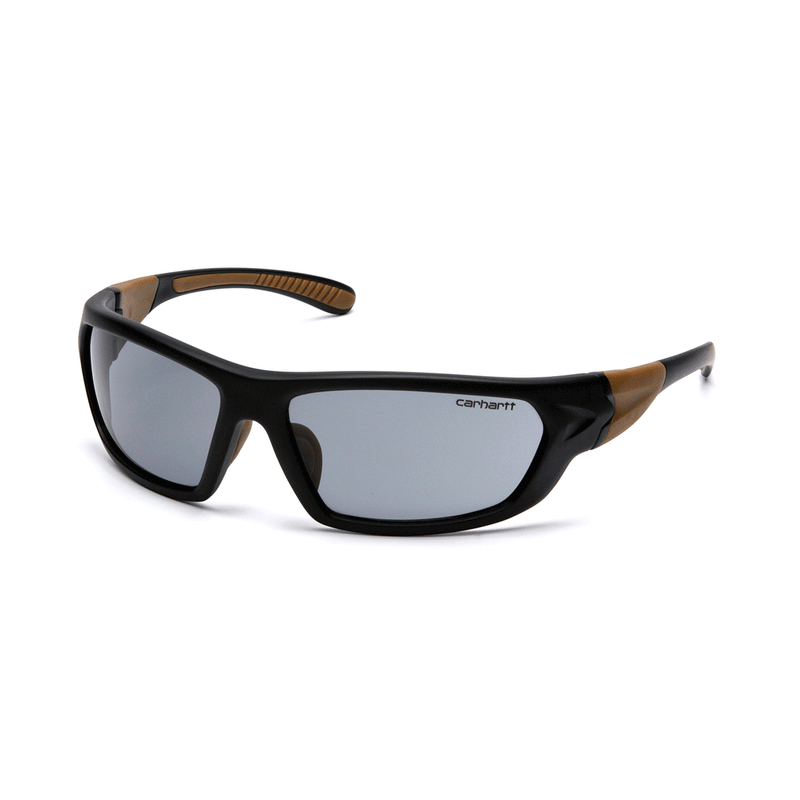 Carbondale Safety Glasses Black and Tan Frame/Grey Anti-Fog Lens CHB220DT