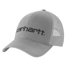 Hat Canvas Mesh-Back Logo Graphic Cap Asphalt 101195
