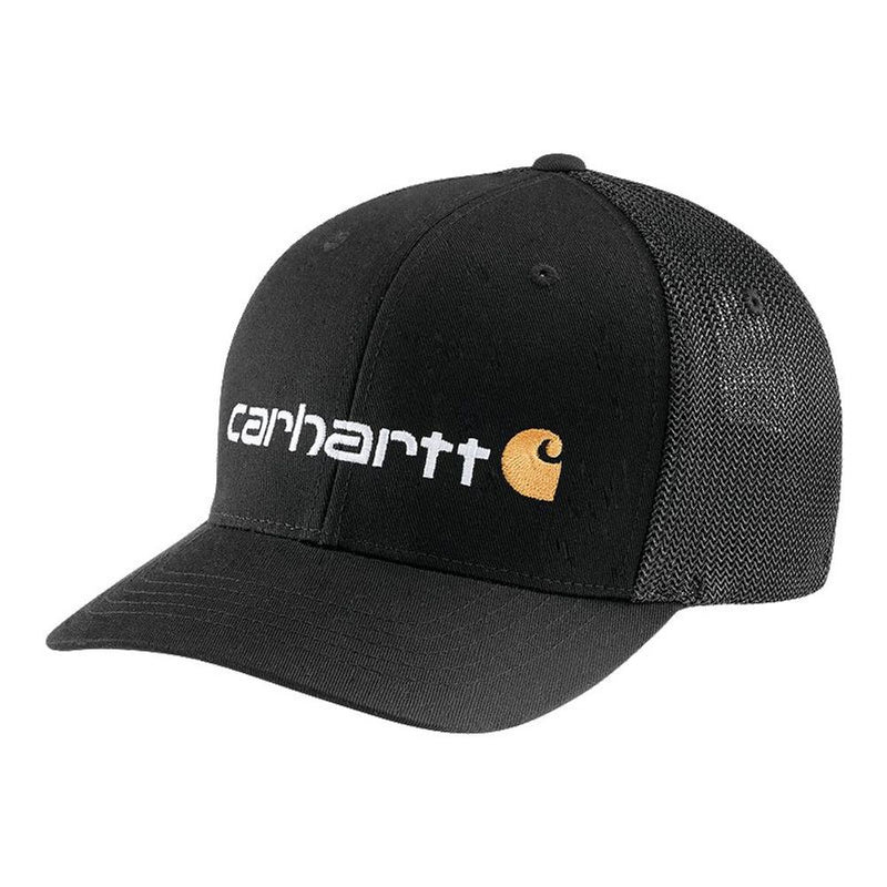 Hat Fitted Canvas Logo Black 105353