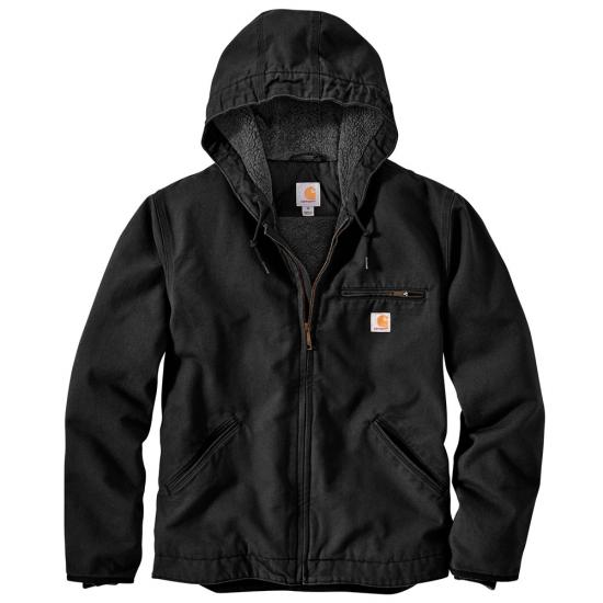 Jacket Relaxed Fit Sherpa-Lined Black 104392